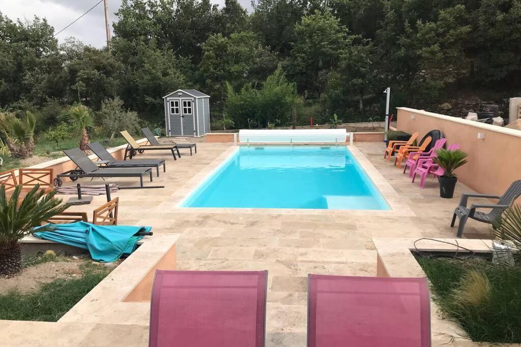Logement Attenant A Une Villa T2 Avec Terrasse . Besse-sur-Issole Buitenkant foto